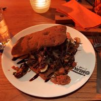 Jackfruit sandwich at Swing in Gouda