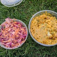 Slaw and potato salad at Blatch's Backyard BBQ - temporarily closed in Salt Lake City