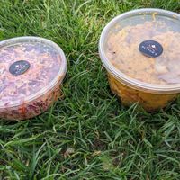 Slaw and potato salad at Blatch's Backyard BBQ - temporarily closed in Salt Lake City