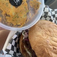 Baby Blatch with a poblano dill potato salad side   at Blatch's Backyard BBQ - temporarily closed in Salt Lake City