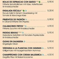 Vegane Tapas in blau gekennzeichnet at Storchenturm in Kaiserslautern