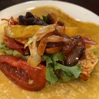 Tofu Fajita in fresh corn tortilla  at Verde Cocina in Portland