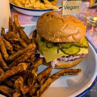 Beet burger at The Round in Keswick
