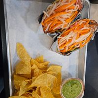 Vietnamese tofu tacos. at Love & Hominy Tacos in Hood River