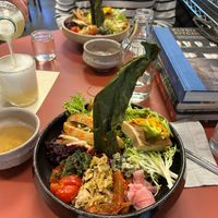 Fixed menu plus added sesame tofu and avocado dish at Cultured Pickle Shop in Berkeley