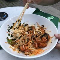 Bibimbap tofu, can be made gluten free!  at Omma's Kitchen in Enschede