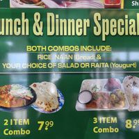 Lunch and Dinner special at Delhi Kitchen in San Diego
