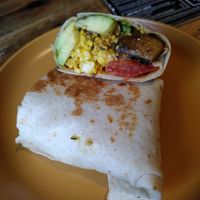 The vegan Ritz wrap (August 2024) at Northern Sole Café in Slaithwaite