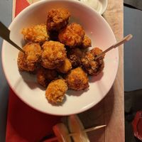 Fried mushrooms  at Kapitel in Bern