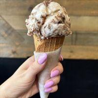 Tropical banana flambé ice cream - was good!  at Buttercreme in London