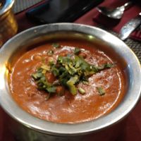 Chana masala (adapted to be vegan with coconut milk instead of cream 😋 at Namaste Indian in Mallorca