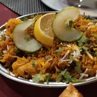vegetable biryani at Namaste Indian in Mallorca