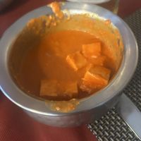 Sorry, didn’t take photo until it had been half eaten! Tofu masala   at Namaste Indian in Mallorca