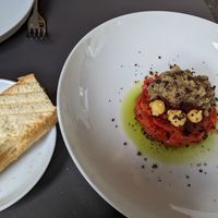 Tomato tatar at Piu in Bern