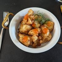 tempura cauliflower at Piu in Bern