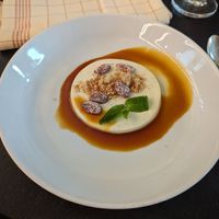 vegan panna cotta at Piu in Bern