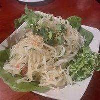Papaya salad at Thai Blue Elephant in Roatan