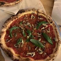 40cm Marinara with mushrooms at Pizza Hood in Thessaloniki