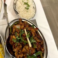 Mushroom Bhaji & Basmati rice at Swagat in Valencia