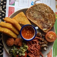 Vegan breakfast. at Vintro Lounge in Blackpool