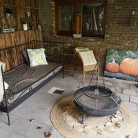 Cozy spot outside at B&B Dageraad in Bocholt