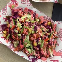 Bad girl doner on flatbread   at Döner Summer in Huddersfield