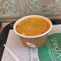 Laksa-Suppe at Veganer  in Sarajevo