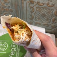 The cheese wrap  at Veganer  in Sarajevo