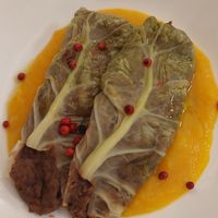 I verzotti ripieni di legumi at il Mercante in Pisa