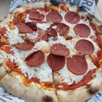Jackfruit pepperoni pizza at Cù Mara in Arrochar