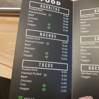 Menu at Runder Store in Sion
