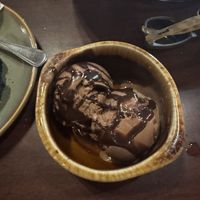 vegan dessert of the day “dark chocolate ice cream"  at 900 Degrees Neapolitan Pizzeria in Manchester