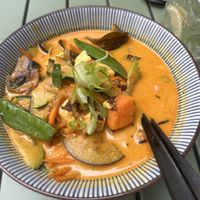 Sweet potato curry   at Banôi in Freiburg