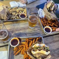 Really good vegan beyond meat burger   at Bitang Burger in Alsooers