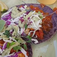 vegan "cauliflower tinga tacos" at La Doña in San Diego