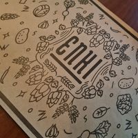 Menu at Enki in Valdivia