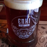 Cerveza artesanal de la casa at Enki in Valdivia