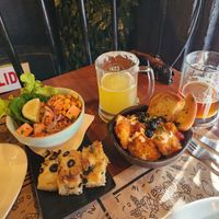 Vorspeise Veggie Ceviche, Falafeln spicy at Enki in Valdivia