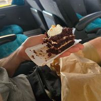 Manicomio cake to go at Enki in Valdivia