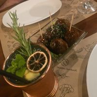 Cauliflower and tofu balls at Enki in Valdivia