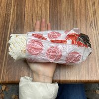 vegan falafel wrap at Jerusalem Kebab in Stockholm