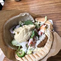 vegan falafel pita   at Jerusalem Kebab in Stockholm