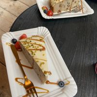 Banana cake (very yummy) at Coffee Break in Groningen