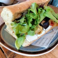 Very delicious vegan ciabatta 'veta' at Coffee Break in Groningen