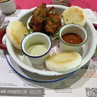 Vegan arepas   at Anormal in Castelldefels