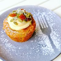 Carrot cake muffin at Little Nolla Cafe in Nollamara