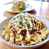 Loaded fries  at Hyde Park Hotel in North Perth