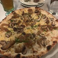 Mushroom caramelized onion pizza   at Stoked Pizza Co in Cambridge