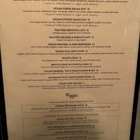 Vegan menu!   at Stoked Pizza Co in Cambridge