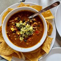 Vegan chilii  at Stoked Pizza Co in Cambridge